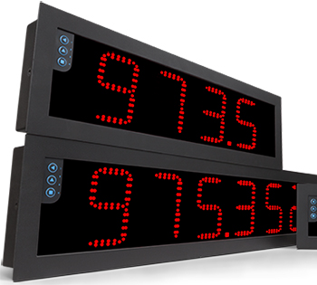 digitale Großanzeigen - Uhr, Wägezellen, Temperatur